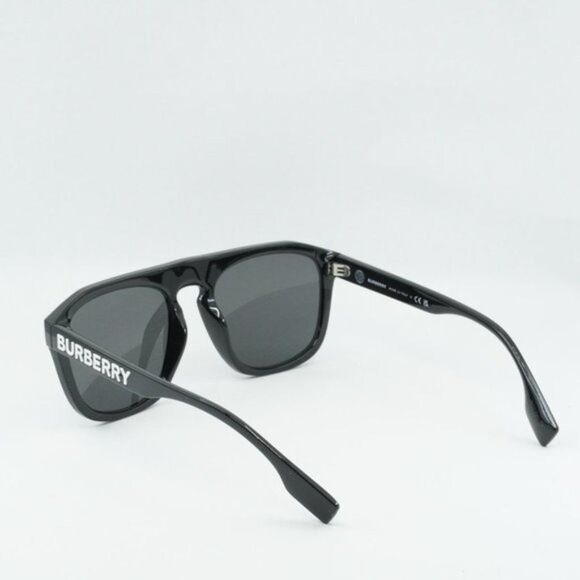 💯 NEW BURBERRY WREN BE4396U 300187 BLACK DARK GREY SUNGLASSES - Picture 9 of 10